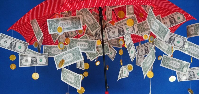gift, money rain, dollar rain, umbrella, gift idea, coins, seem, hard money, money, currency, banknotes, money rain, money rain, money rain, money rain, money, money, money, money, money
